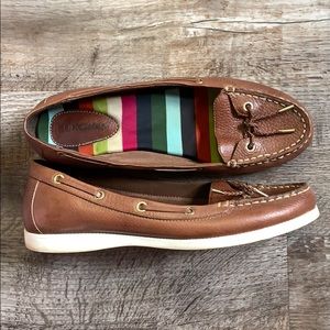 Brown Eurostep boat shoes, size 8. EUC!